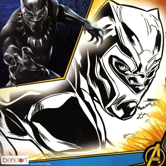 Black Panther, Captain Marvel, The Incredibles Coloring Book Set - Picture 2 of 5